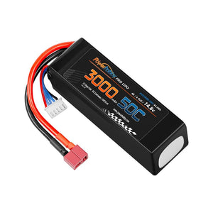 Powerhobby 4s 14.8v 3000mah 30C-60C Lipo Battery w Deans Plug 4-Cell