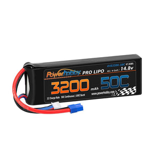 Powerhobby 4s 14.8V 3200mah 50c Lipo Battery with EC3 Plug
