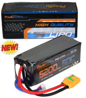 Powerhobby 6S 22.2V 5200mAh 50C Lipo Battery w XT90 Plug Soft Case