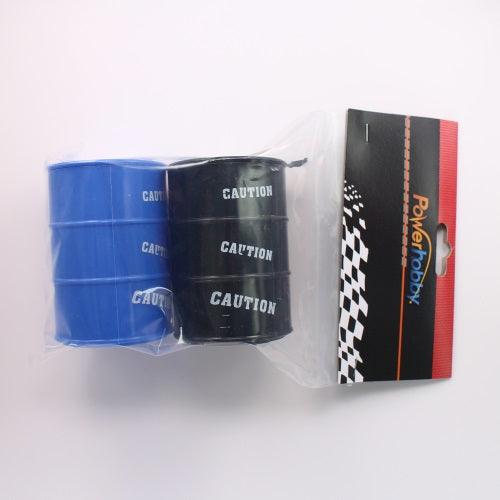 Powerhobby Black / Blue Barrel Rock Crawler Accessory SCX10 Wraith