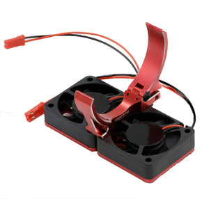 Powerhobby Aluminum Dual High Speed Cooling Fans RED FOR 1/5 Motor