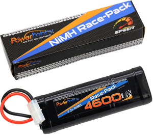 Powerhobby 7.2V 6-Cell 4600mah Nimh Flat Battery Pack w Tamiya Plug