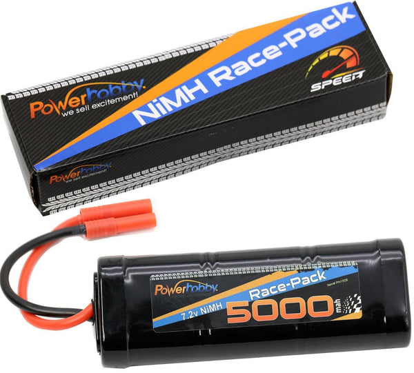 Powerhobby 7.2V 6-Cell 5000mah Nimh Flat Battery Pack w 4.0 REDCAT Connector