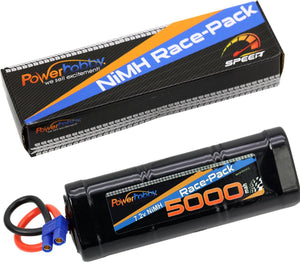 Powerhobby 7.2V 6-Cell 5000mah Nimh Flat Battery Pack w EC3 Plug