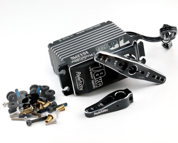 Powerhobby 1512MG 1/5 Aluminum Waterproof High Speed / Torque Brushless Servo