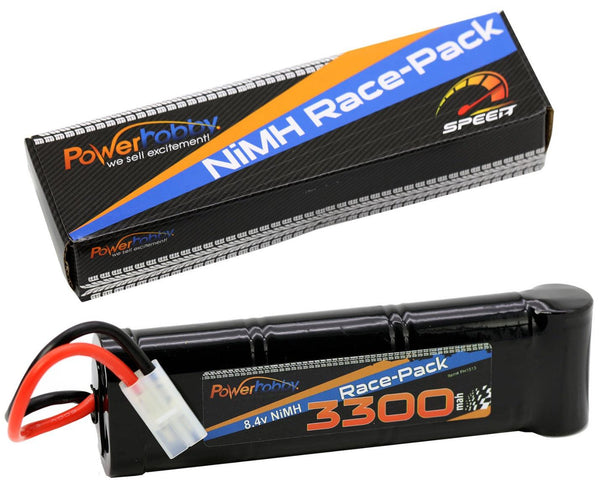 Powerhobby 8.4V 7-Cell 3300mah Nimh Flat Battery Pack w Tamiya Plug