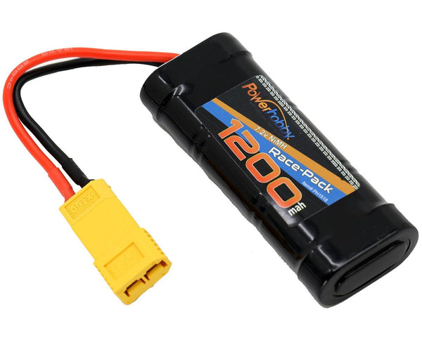 Powerhobby 7.2V 6-Cell 1200mah Nimh Flat Battery Pack w XT60 + Adapter