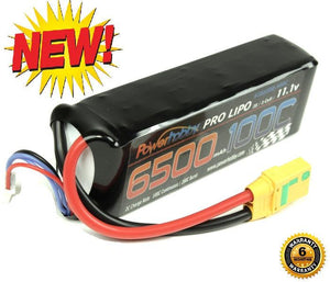 Powerhobby 3S 11.1V 6500mAh 100C Lipo Battery Pack w XT90 Connector Soft Case