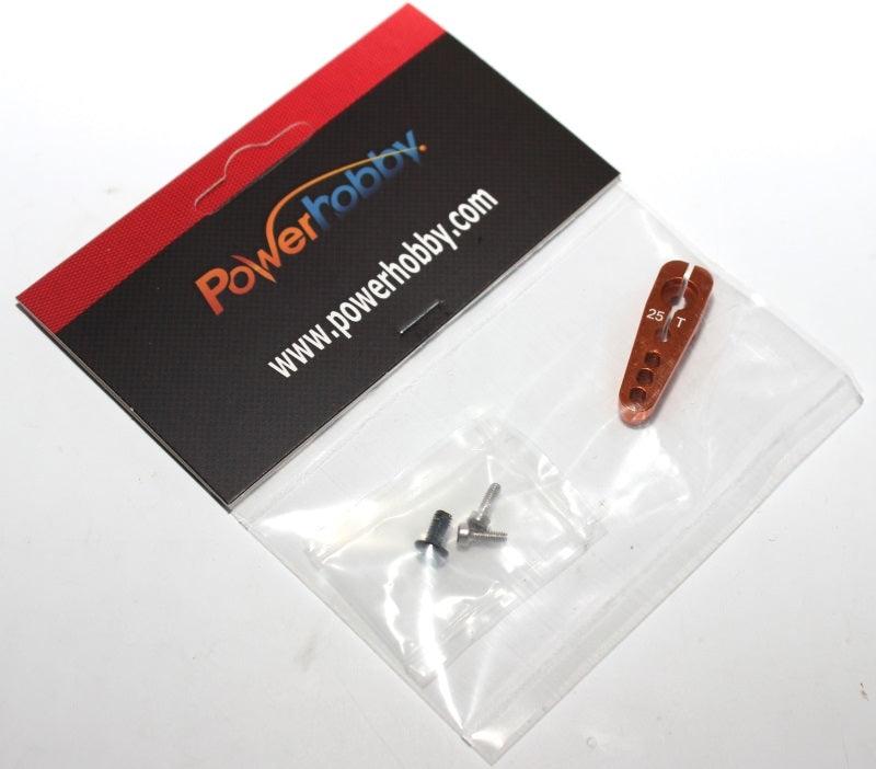 Powerhobby Aluminum 25T Servo Horn Orange FOR Futaba Axial Savox Servo