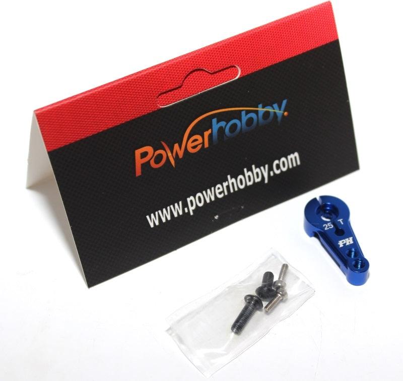 Powerhobby Aluminum 25T Servo Horn Blue FOR Futaba Savox Axial Type AX30836