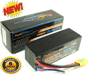 Powerhobby 4S 5200mAh 50C-100C Lipo Battery Hard Case XT90 Anti-Spark Plug