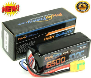 Powerhobby 4S 14.8V 6500mAh 100C Lipo Battery w XT90 Plug Soft Case 4-Cell