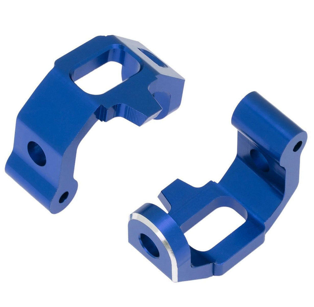 PowerHobby Aluminum Caster Blocks C-Hubs FOR Traxxas 4Tec 2.0 3.0 Blue