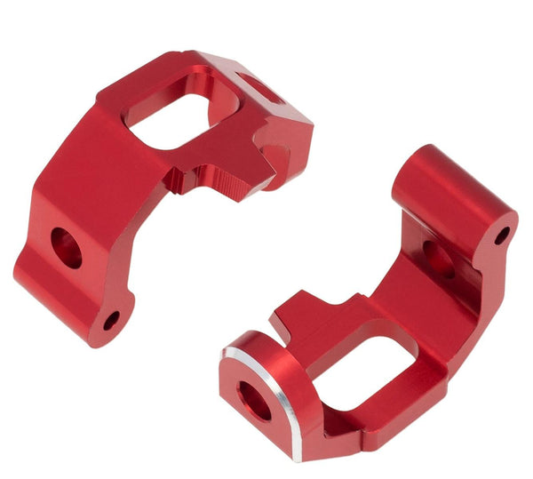 PowerHobby Aluminum Caster Blocks C-Hubs FOR Traxxas 4Tec 2.0 3.0 Red