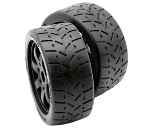 Powerhobby 1/8 Gripper 42/100 Belted Mounted Tires 17mm Black Wheels