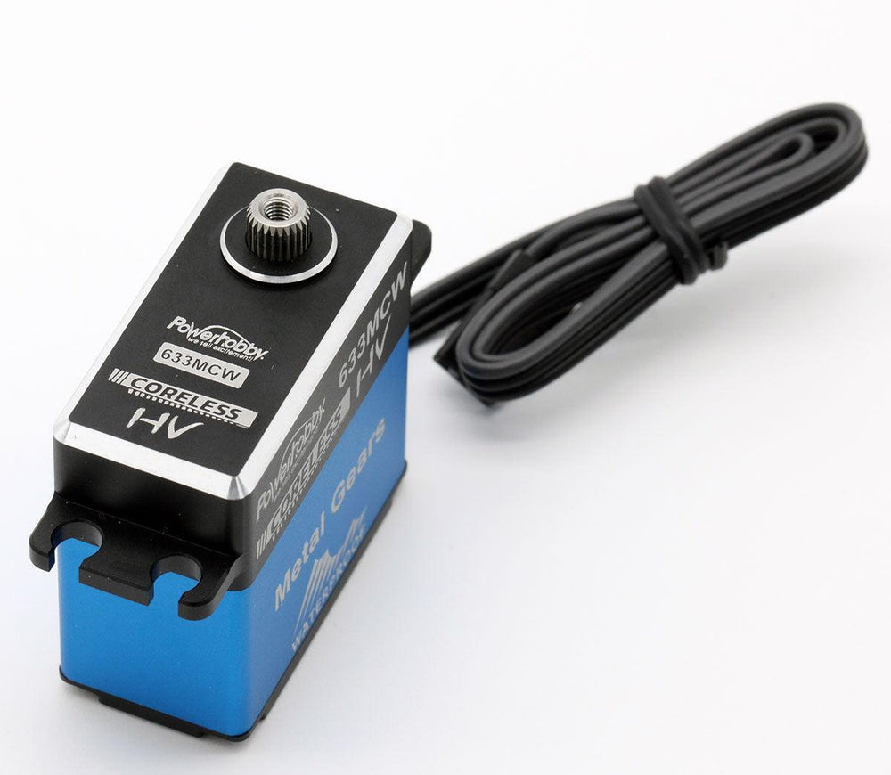Powerhobby 633MCW High Voltage Waterproof Coreless Steel Gear Servo / Aluminum Case