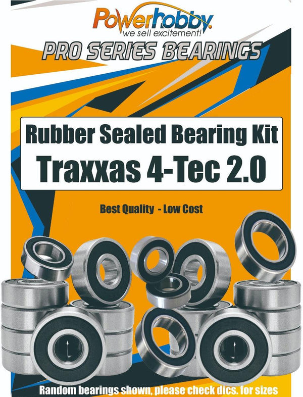 PowerHobby Pro Series Rubber Sealed Bearing Kit FOR Traxxas 4-Tec 2.0