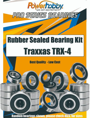 PowerHobby Pro Series Rubber Sealed Bearing Kit FOR Traxxas TRX-4
