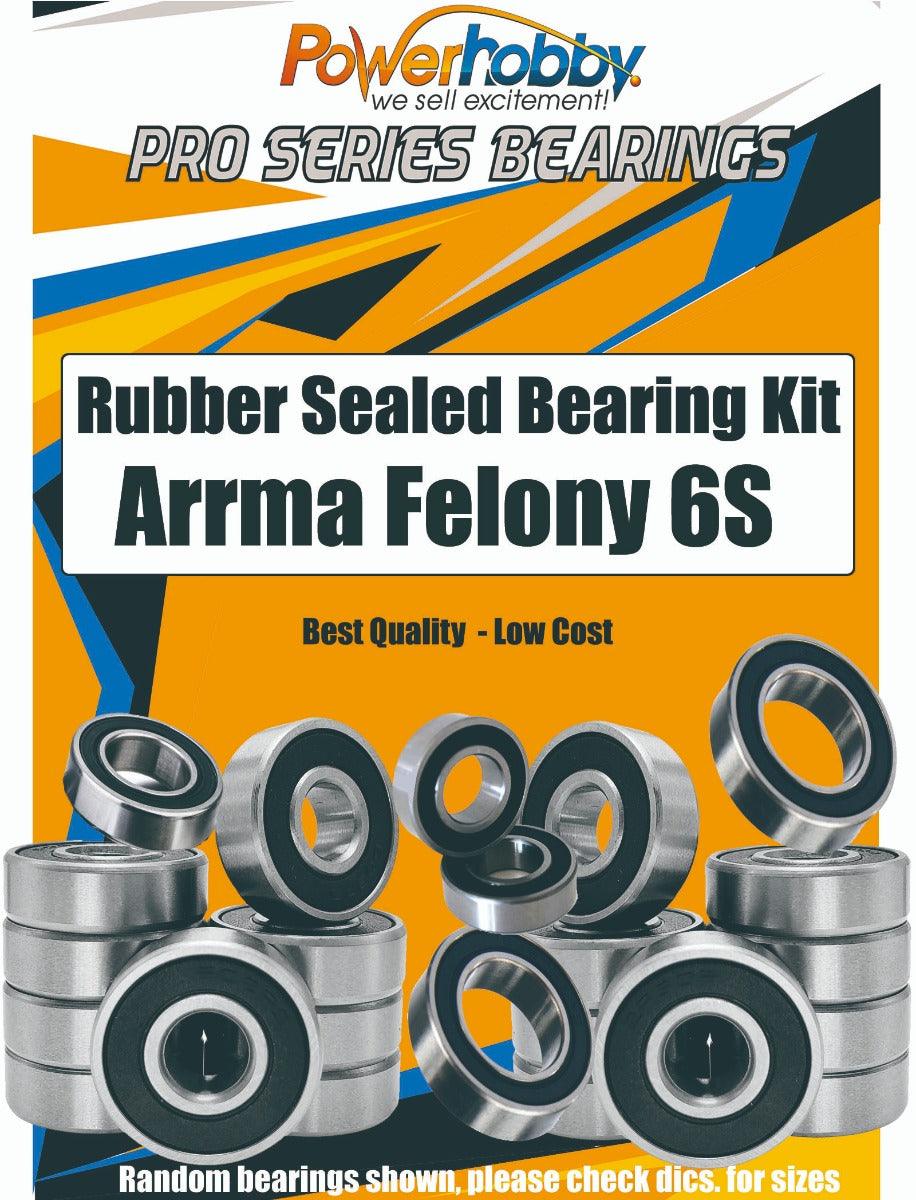 PowerHobby Pro Series Rubber Sealed Bearing Kit Arrma Felony 6S