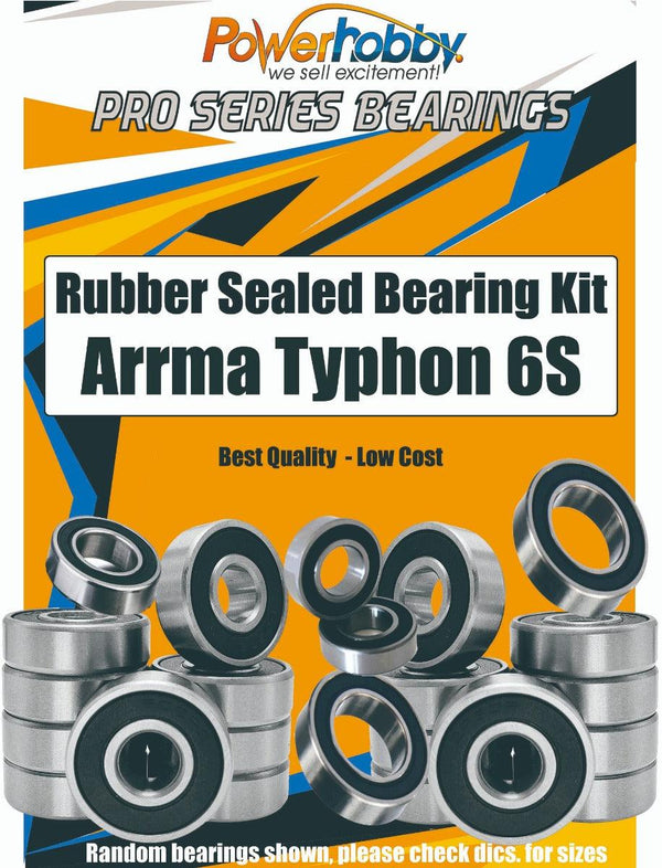 PowerHobby Pro Series Rubber Sealed Bearing Kit Arrma Typhon 6S