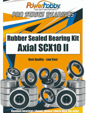PowerHobby Pro Series Rubber Sealed Bearing Kit Axial SCX10 II