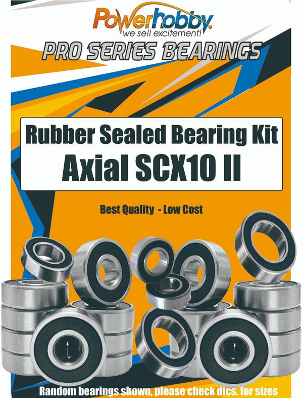 PowerHobby Pro Series Rubber Sealed Bearing Kit Axial SCX10 II
