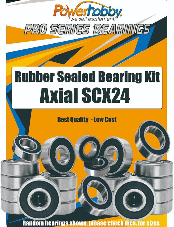 PowerHobby Pro Series Rubber Sealed Bearing Kit Axial SCX24 C10 Jeep Deadbolt