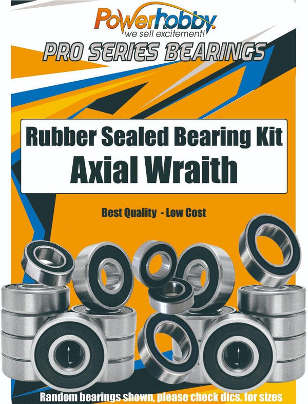 PowerHobby Pro Series Rubber Sealed Bearing Kit Axial Wraith