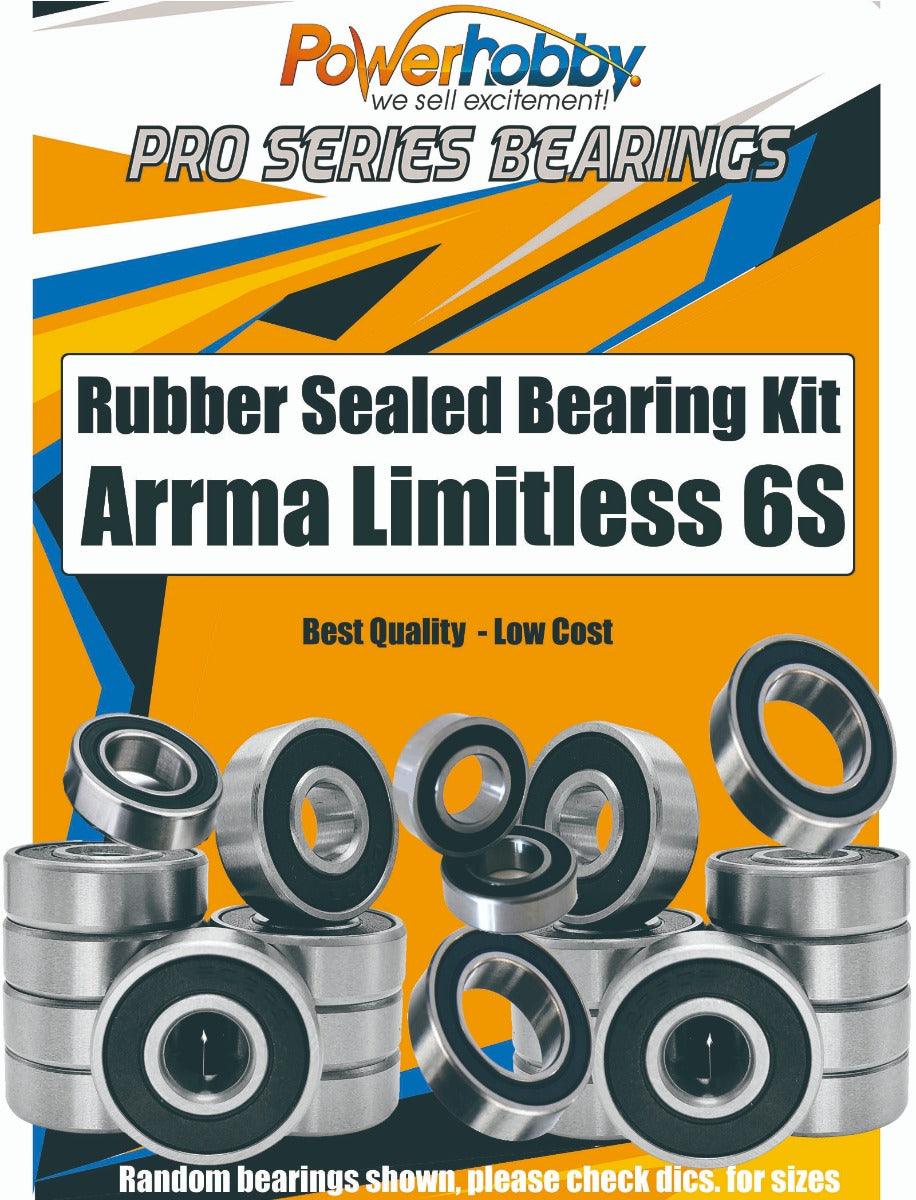 PowerHobby Pro Series Rubber Sealed Bearing Kit Arrma Limitless 6S