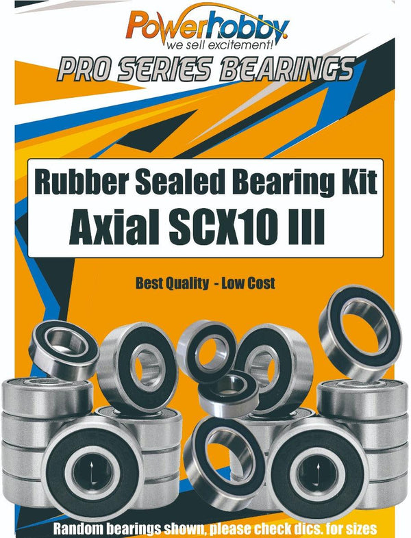 PowerHobby Pro Series Rubber Sealed Bearing Kit Axial SCX10 III
