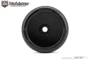 Powerhobby Sting 1/8 Buggy Mounted Tires Black Wheels (2) Ultra Soft