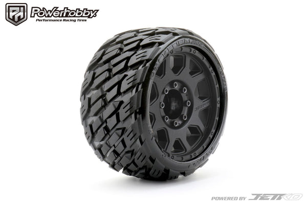 Powerhobby 1/8 SGT 3.8 Rockform Belted Mounted Tires (2) 17MM Low Profile