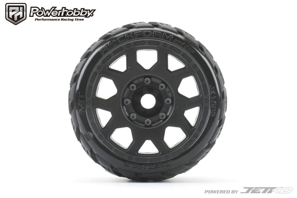 Powerhobby 1/8 SGT 3.8 Rockform Belted Mounted Tires (2) 17MM Low Profile