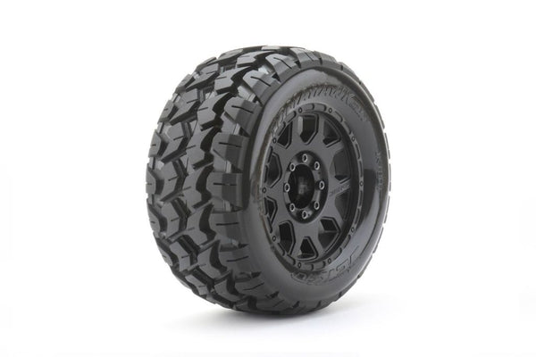 Power Hobby 1/8 MT 3.8 Tomahawk Belted Mounted Tires w/ Removable Hex