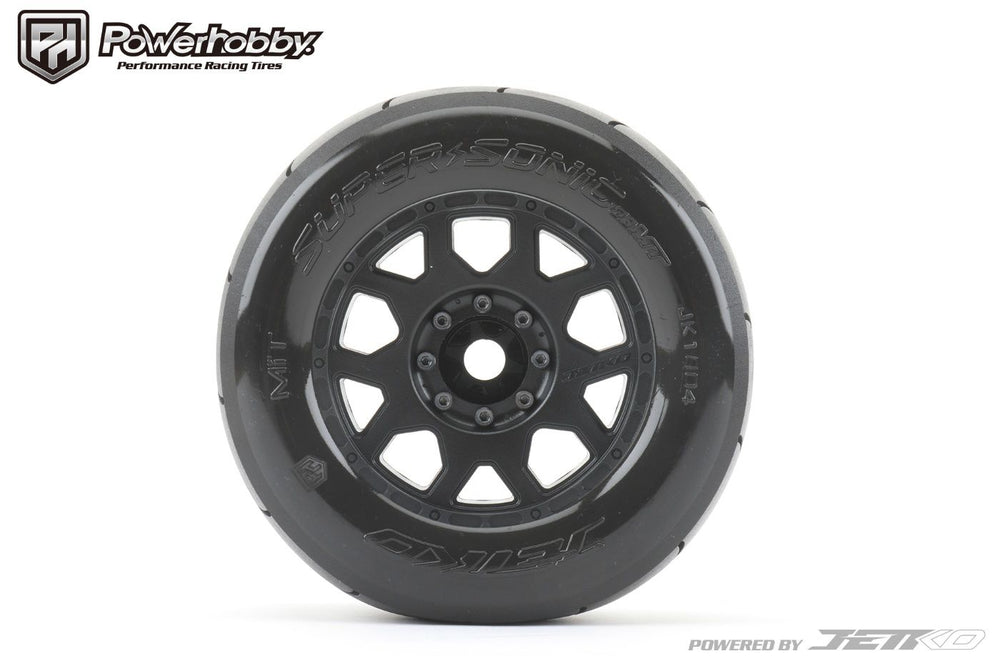 Powerhobby 1/8 MT 3.8 Super Sonic Belted Mounted Tires w Removable Hex Wheels (2)