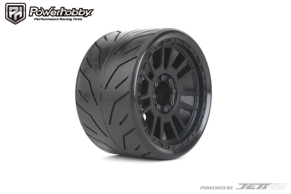 Powerhobby 1/8 MT 4.0 Phoenix Belted Mounted Tires w Removable Hex Wheels (2)