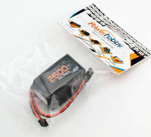 Powerhobby lipo Hump Battery Pack 2s 7.4v 2600mah 5c receiver w Servo Connector