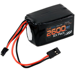 Powerhobby lipo Hump Battery Pack 2s 7.4v 2600mah 5c receiver w Servo Connector