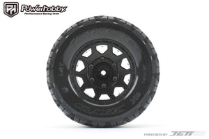 Powerhobby 1/10 2.8 MT Tomahawk Belted Tires (2) with Removable Hex Wheels