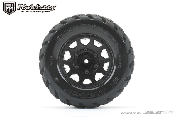 Powerhobby 1/10 2.8 MT Rockform Belted Tires (2) with Removable Hex Wheels