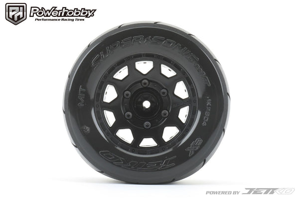 Powerhobby 1/10 2.8 MT Super Sonic Tires (2) with Removable Hex Wheels