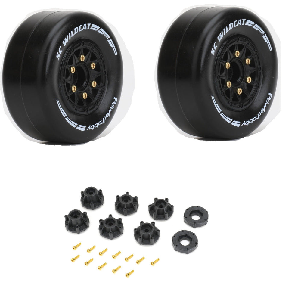 Powerhobby SC Wildcate Mounted Super Soft Tires / Wheels (2)