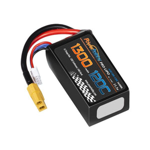 Power Hobby 3S 11.1V 1300mah 120C Lipo Battery w XT60 Plug