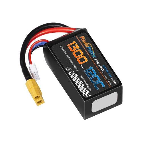 Power Hobby 3S 11.1V 1300mah 120C Lipo Battery w XT60 Plug