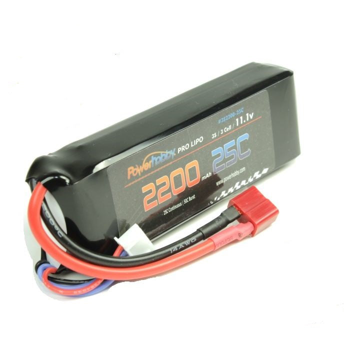 Power Hobby 3S 11.1V 2200MAH 25C W/ Deans
