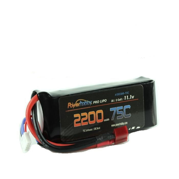 Power Hobby 3S 11.1V 2200MAH 75C W/ Deans