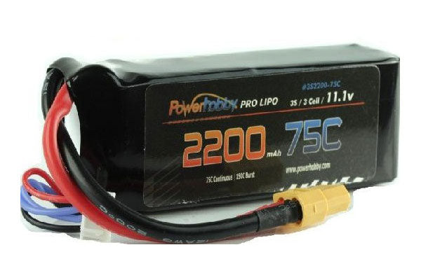 Power Hobby Powerhobby 3S 11.1V 2200MAH 75C Lipo Battery Pack w/ XT60