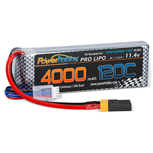 Powerhobby 3s 11.4V 4000mah 120c Graphne + HV Lipo Battery w XT60 Plug