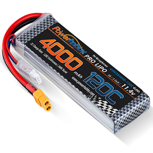Powerhobby 3s 11.4V 4000mah 120c Graphne + HV Lipo Battery w XT60 Plug