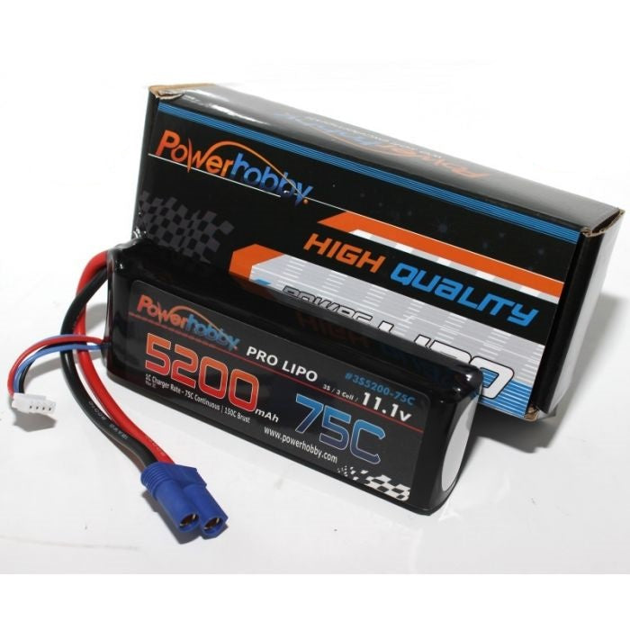 Power Hobby 3S 11.1V 5200MAH 75C W/EC5